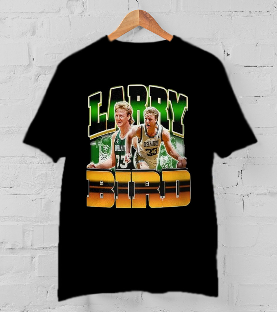 Christian Gonzalez Celtics Larry Bird Basketball Legend 33 T-Shirt