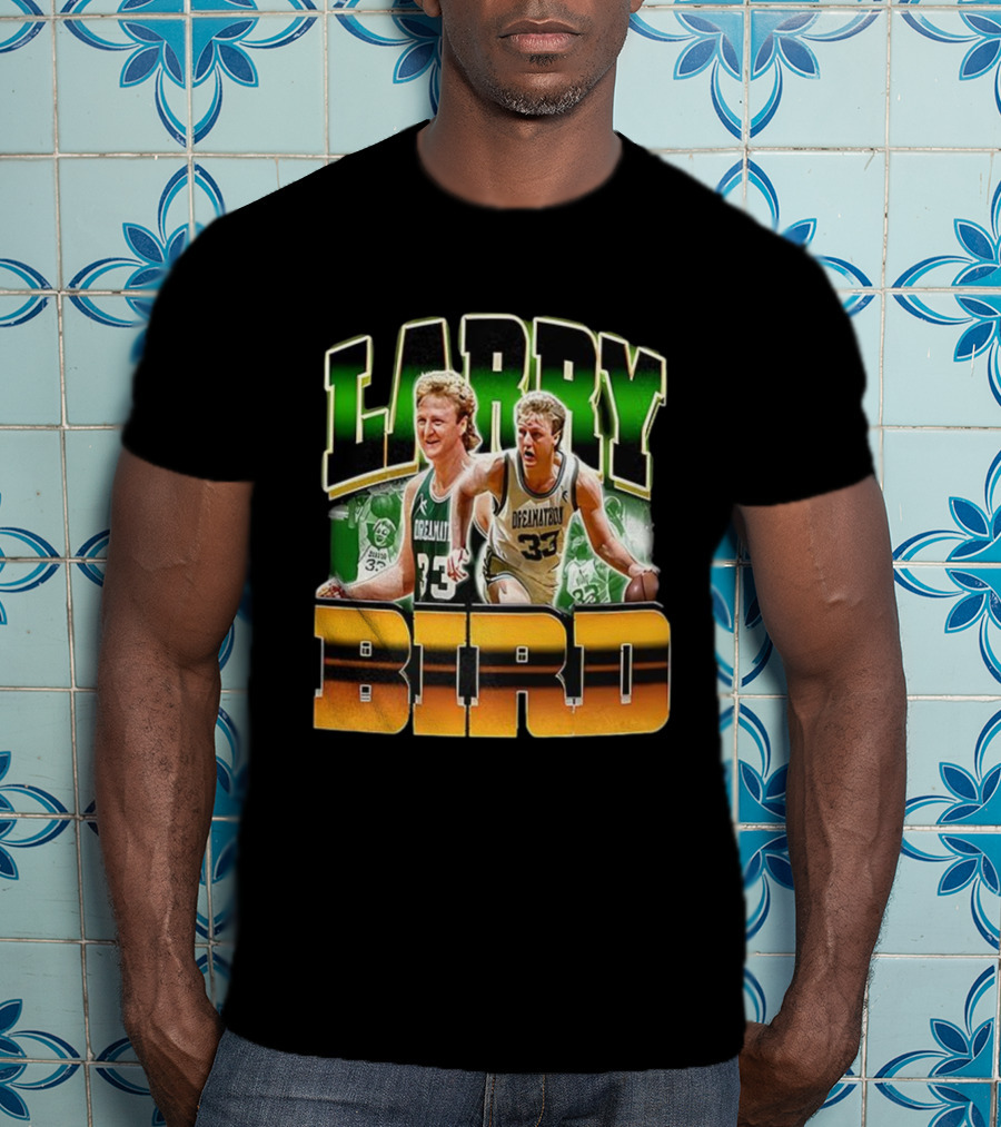 Christian Gonzalez Celtics Larry Bird Basketball Legend 33 T-Shirt