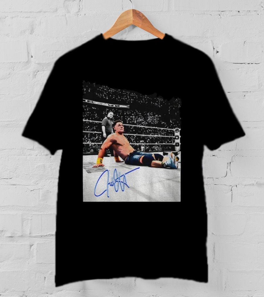 John Cena Autograph Grand-Slam Champion The Last Time Is Now WWE 2025 T-Shirt