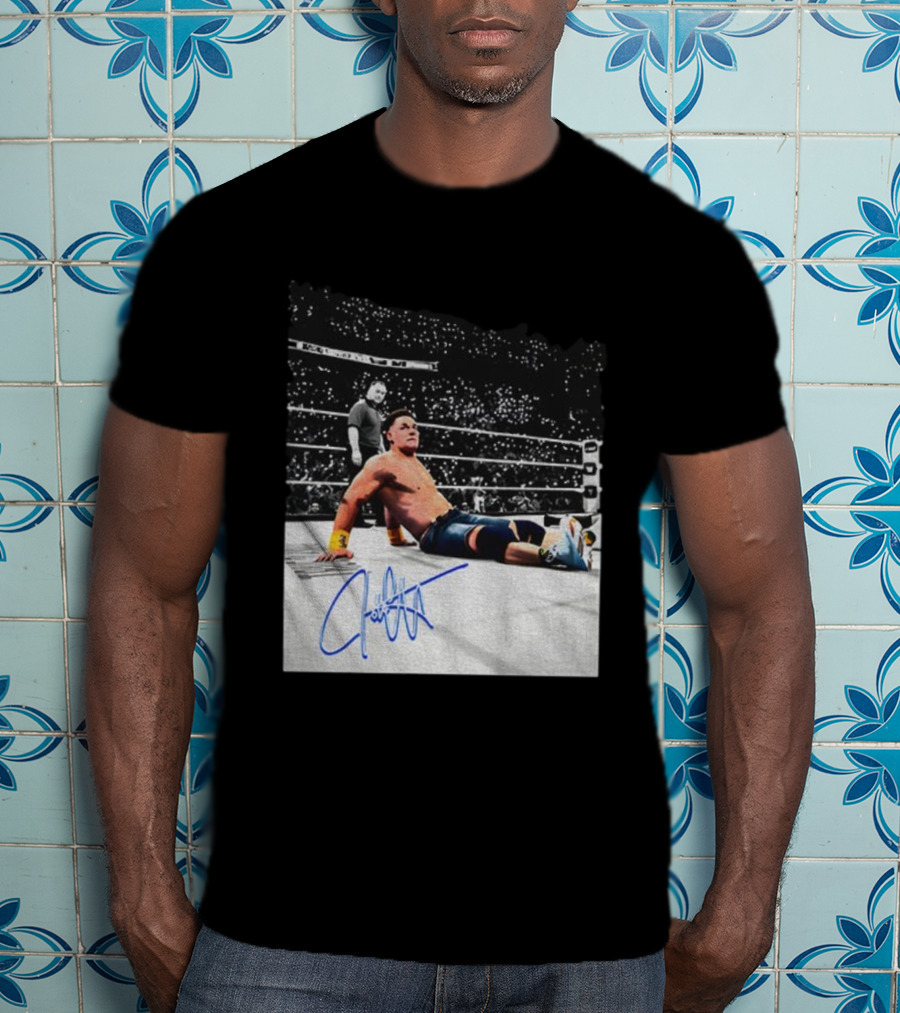 John Cena Autograph Grand-Slam Champion The Last Time Is Now WWE 2025 T-Shirt