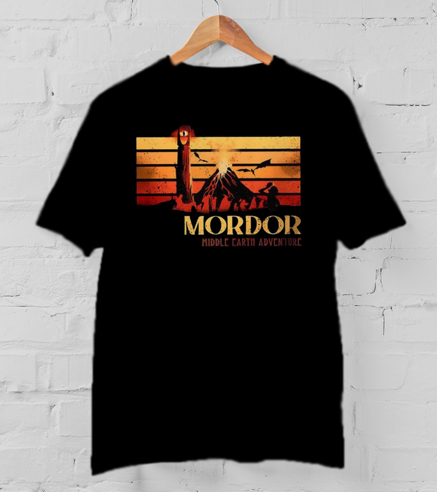 Mordor Dark Lord Sauron Middle Earth Adventure Vintage T-Shirt