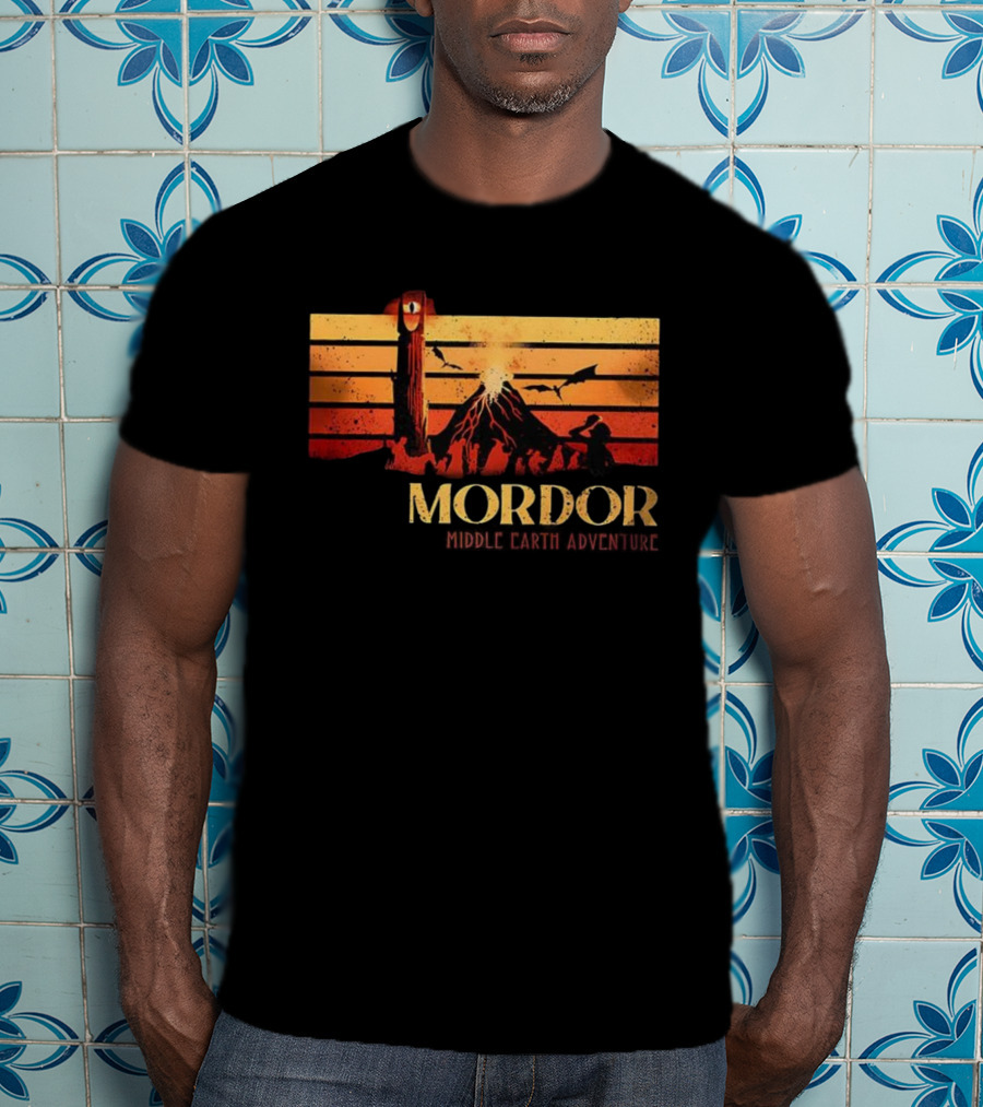 Mordor Dark Lord Sauron Middle Earth Adventure Vintage T-Shirt