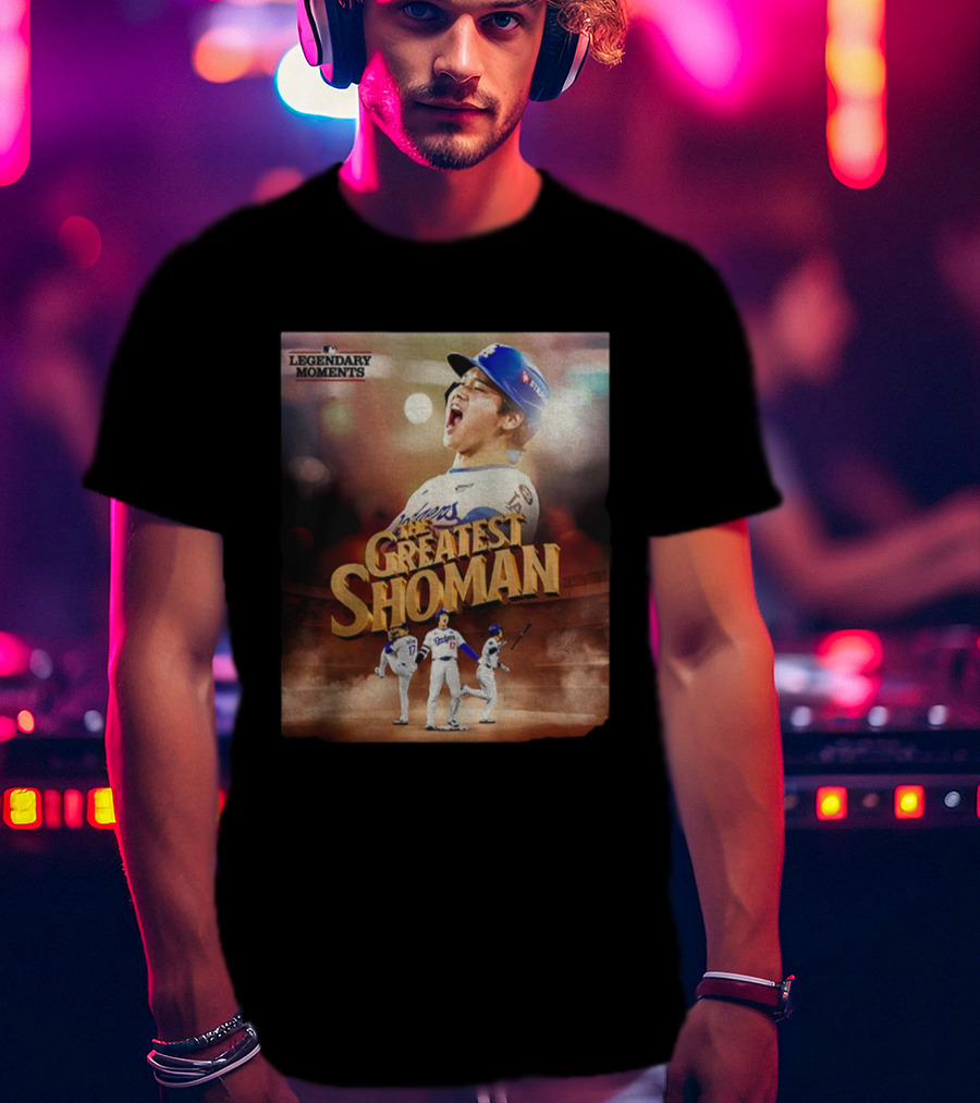 Legendary Moments Shohei Ohtani Los Angeles Dodgers The Greatest Shoman MLB T-Shirt