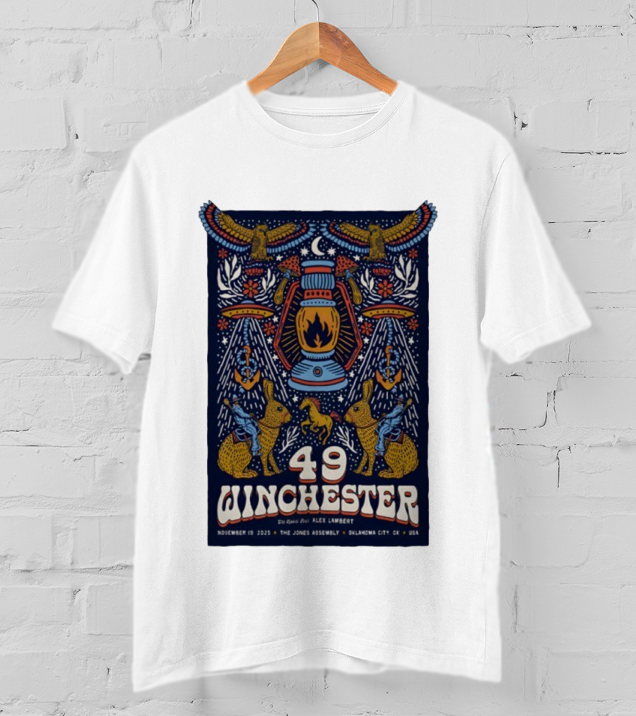 49 Winchester Oklahoma City November 19 2025 The Jones Assembly Event T-Shirt