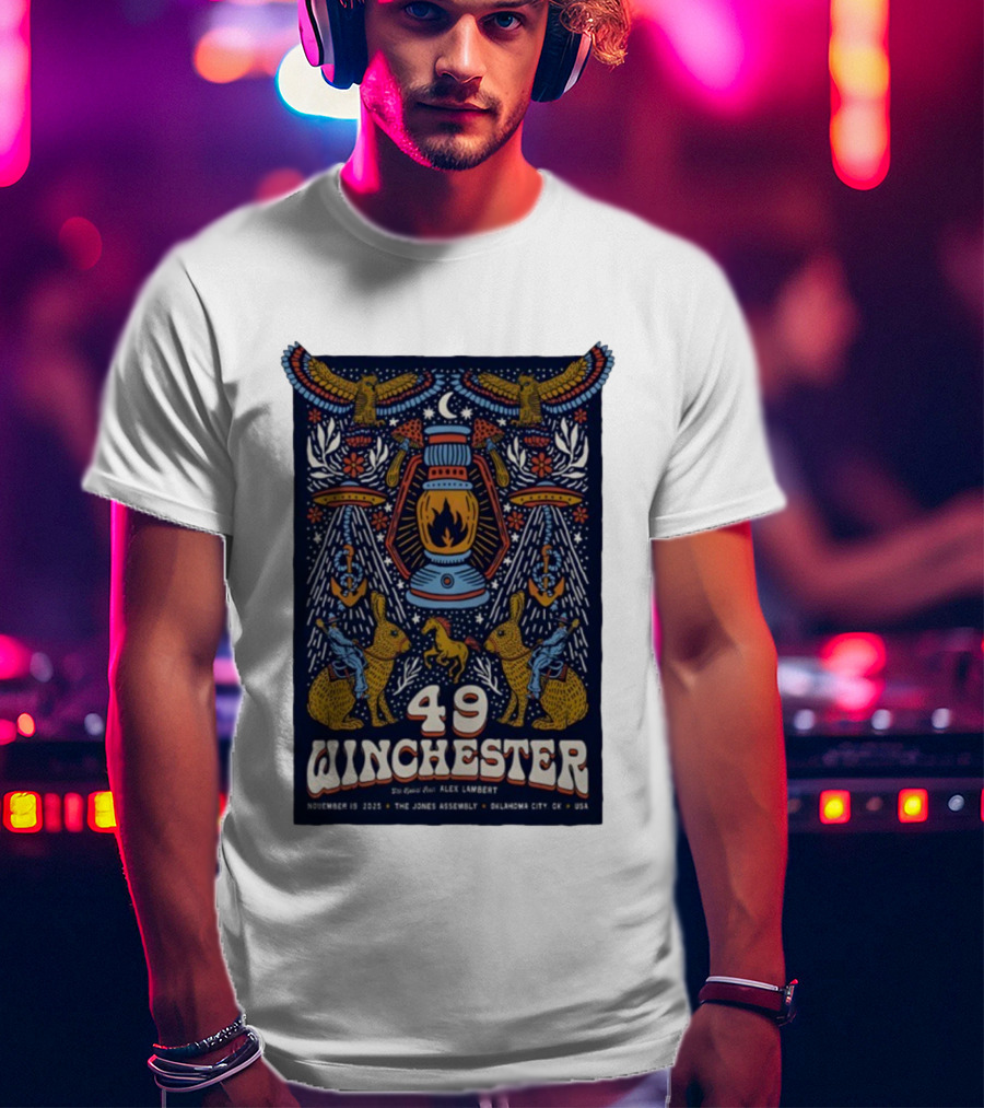 49 Winchester Oklahoma City November 19 2025 The Jones Assembly Event T-Shirt