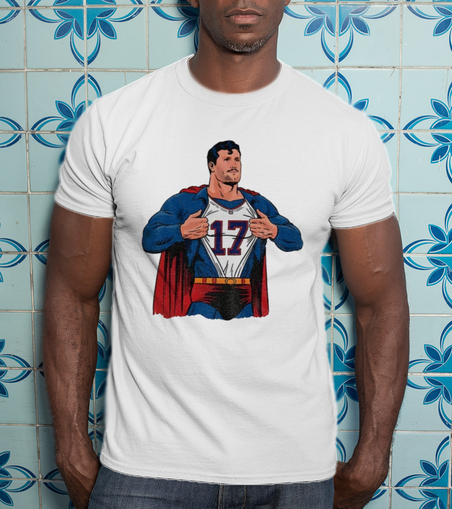 Josh Allen Superhero 17 Buffalo Bills NFL MVP Cartoon T-Shirt