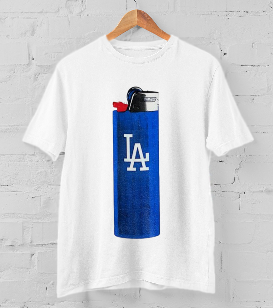 Los Angeles Dodgers MLB Baseball LA Blue Lighter T-Shirt