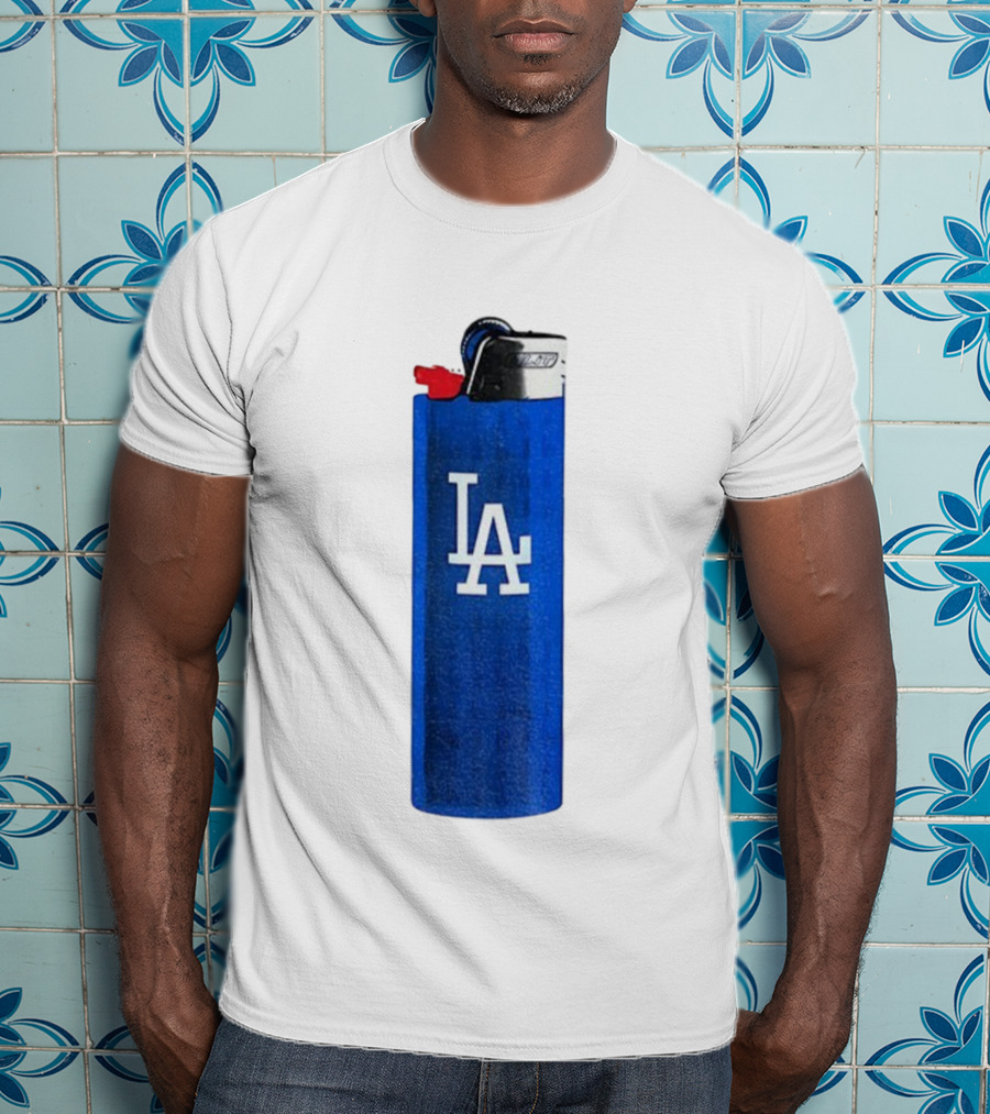 Los Angeles Dodgers MLB Baseball LA Blue Lighter T-Shirt