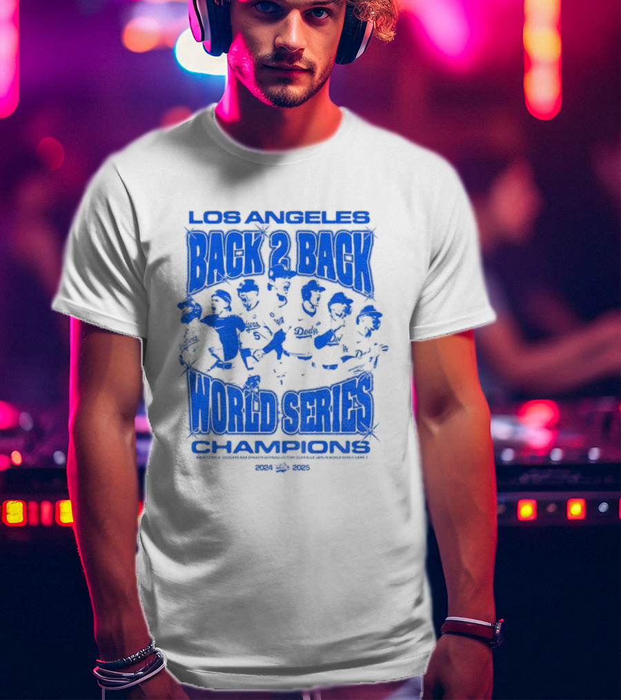 Los Angeles Back 2 Back World Series Champions 1992-1993 T-Shirt
