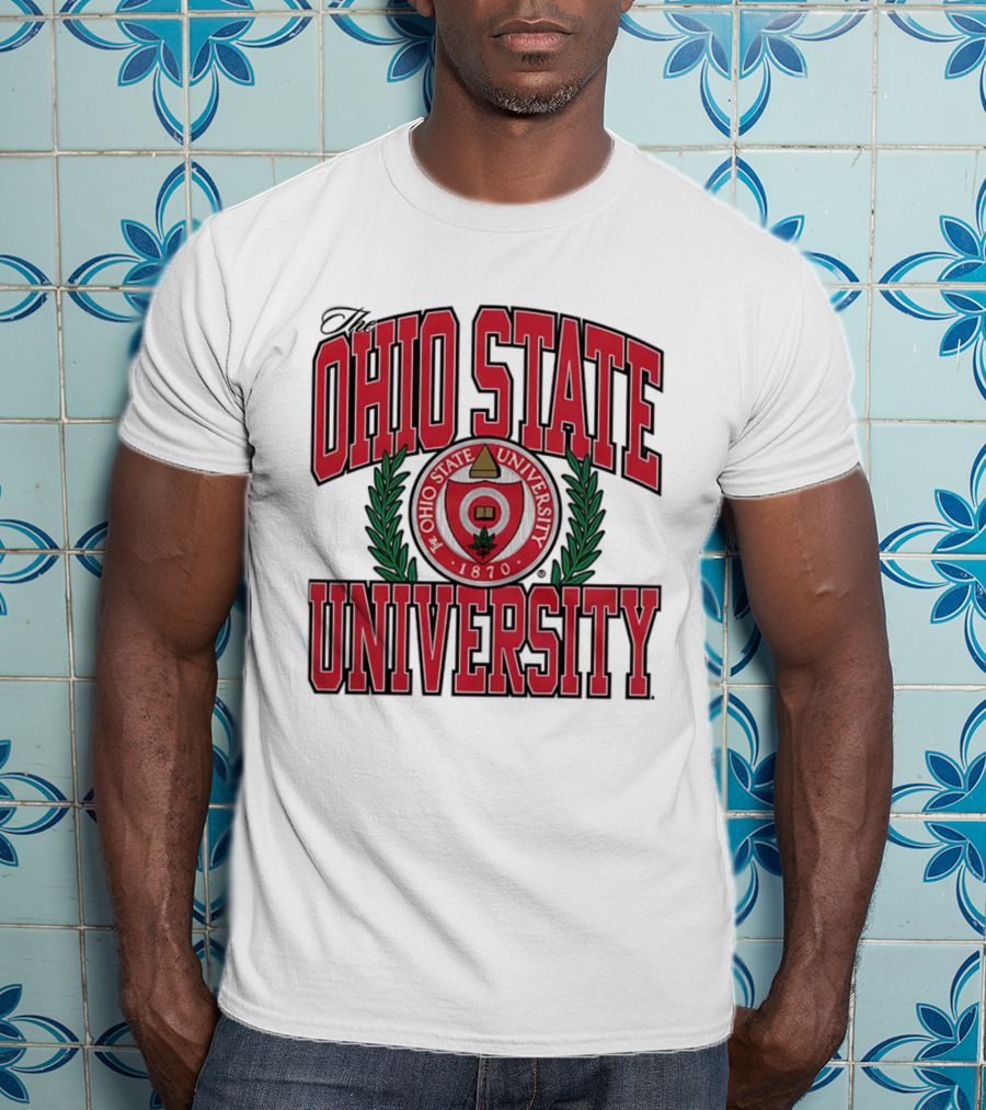 The Ohio State University 1870 Seal With Laurel Leaves T-Shirt