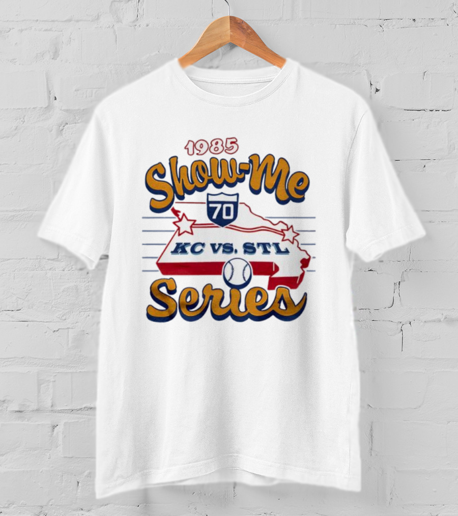 1985 Show-Me Series KC Vs STL Missouri State Baseball Rivalry T-Shirt