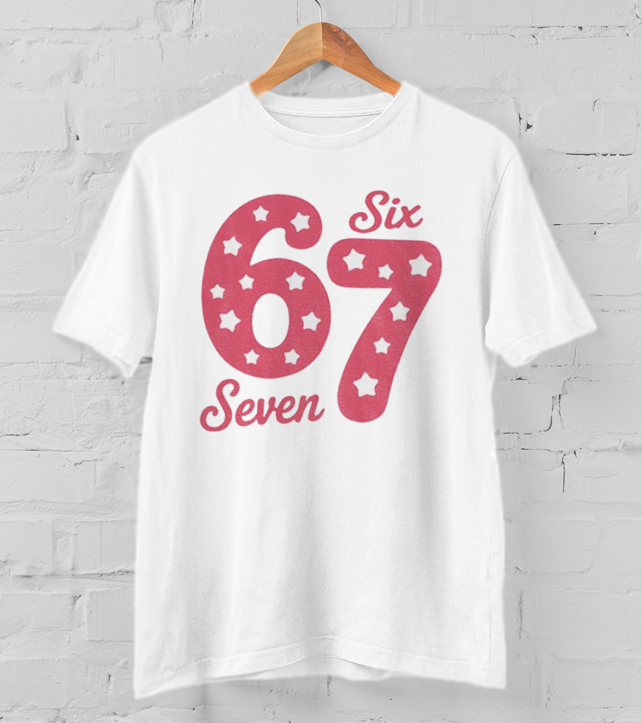 Six Seven 67 Pink Stars T-Shirt