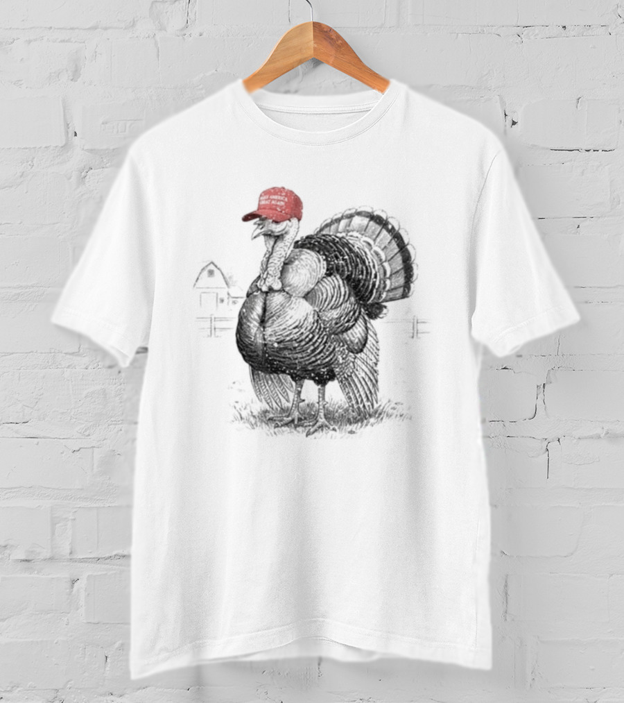 Turkey MAGA Hat Make Thanksgiving Great Again Trump Thanksgiving T-Shirt