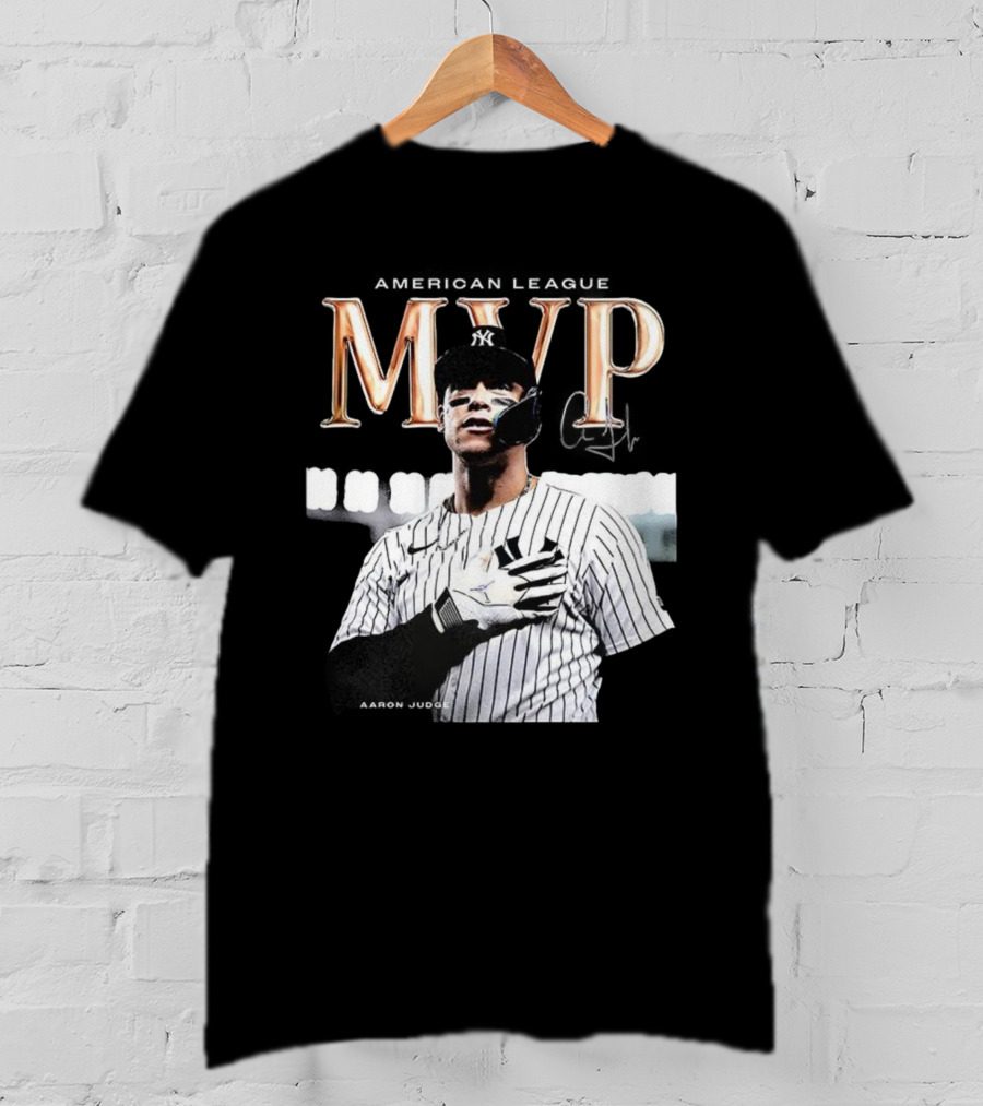 Aaron Judge MVP New York Yankees American League Signature T-Shirt
