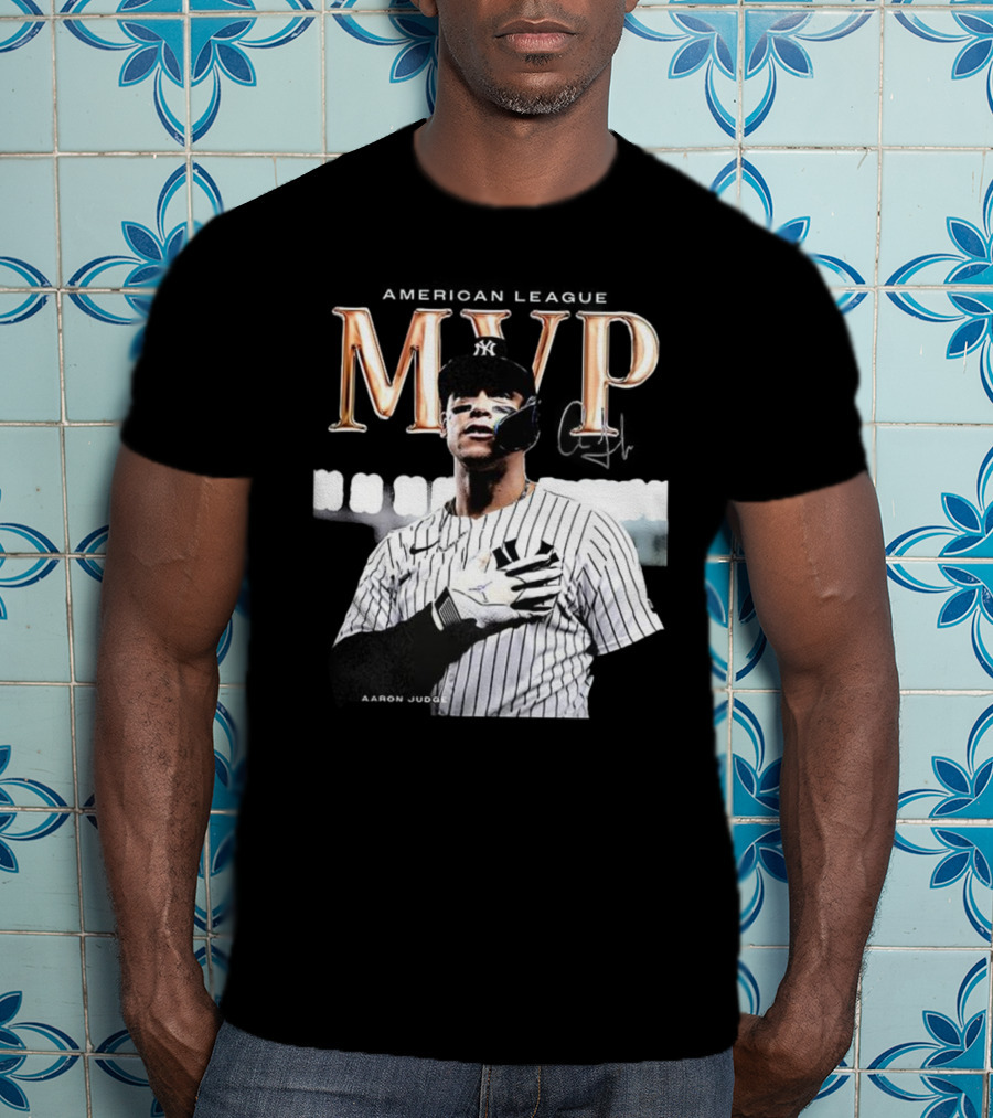 Aaron Judge MVP New York Yankees American League Signature T-Shirt