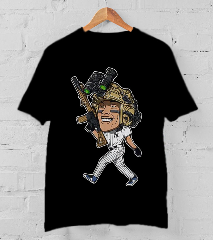 New York Yankees Aaron Judge Baseball Soldier Caricature T-Shirt