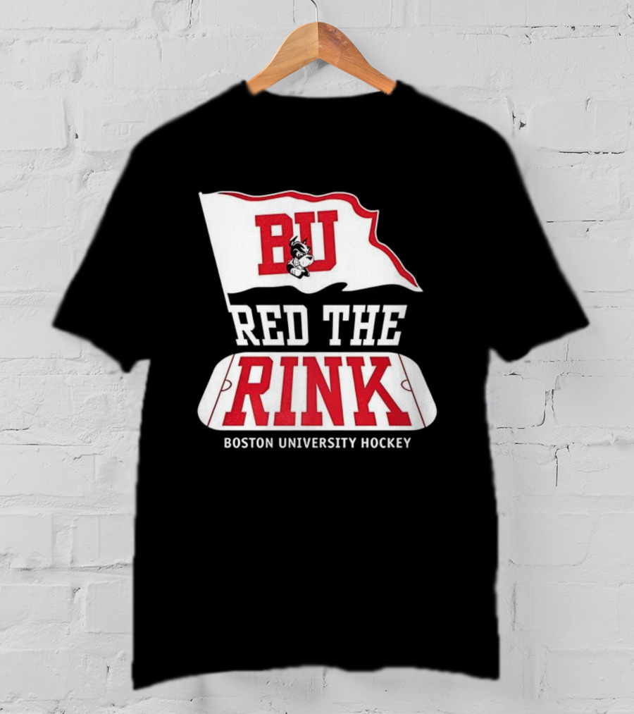 Boston University Hockey BU Red The Rink Event T-Shirt
