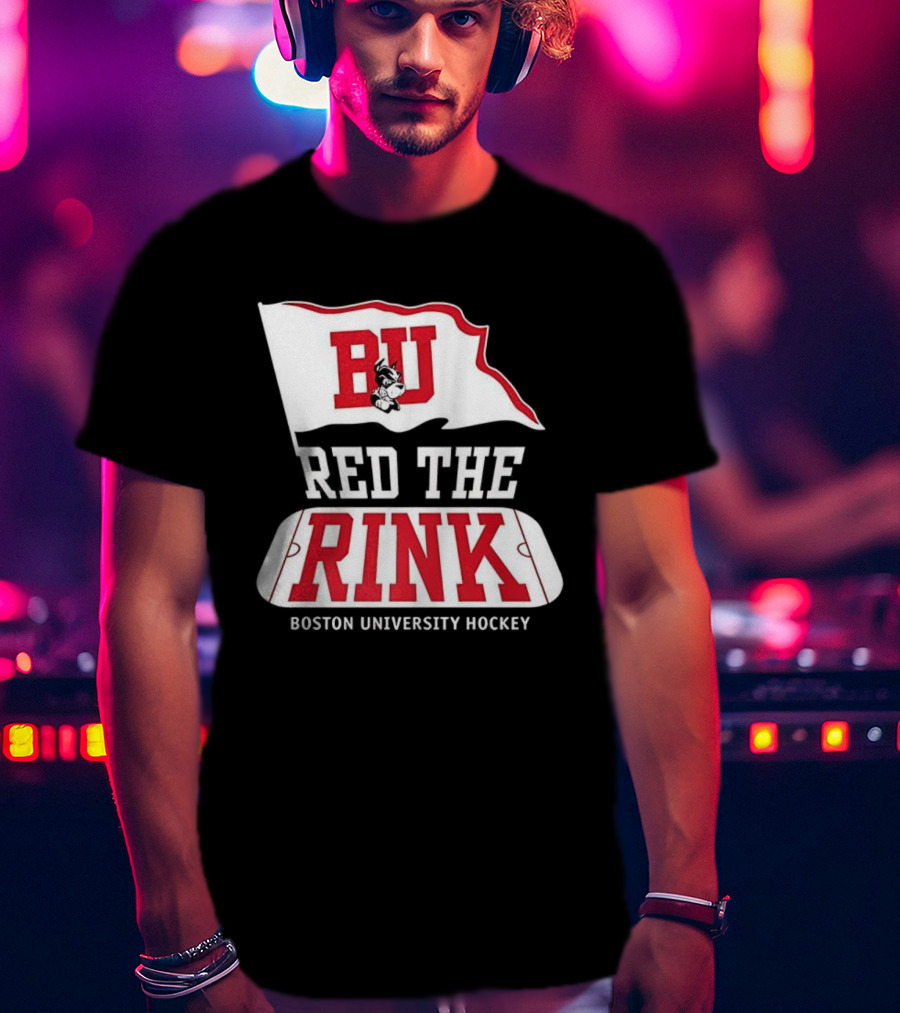 Boston University Hockey BU Red The Rink Event T-Shirt