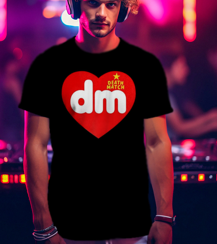 DM DeathMatch Heart Beanbag Bear T-Shirt