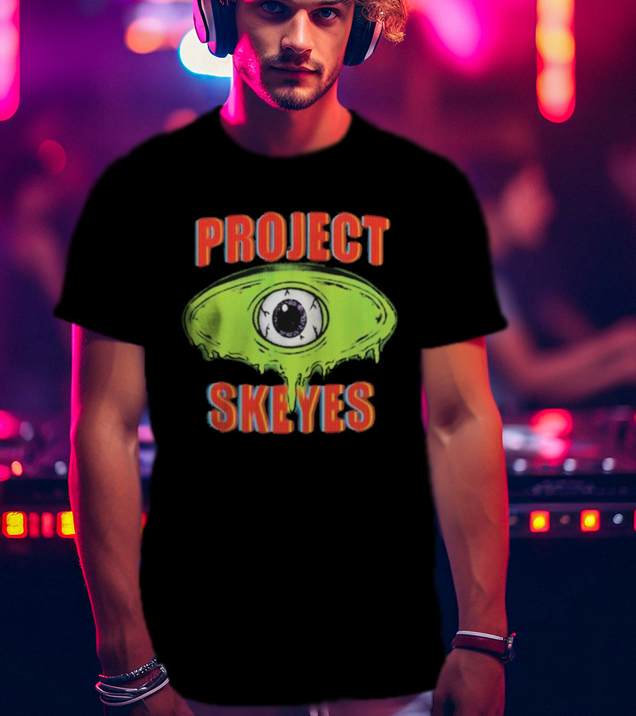 Project Skeyes Groovy Society Eye Motif T-Shirt