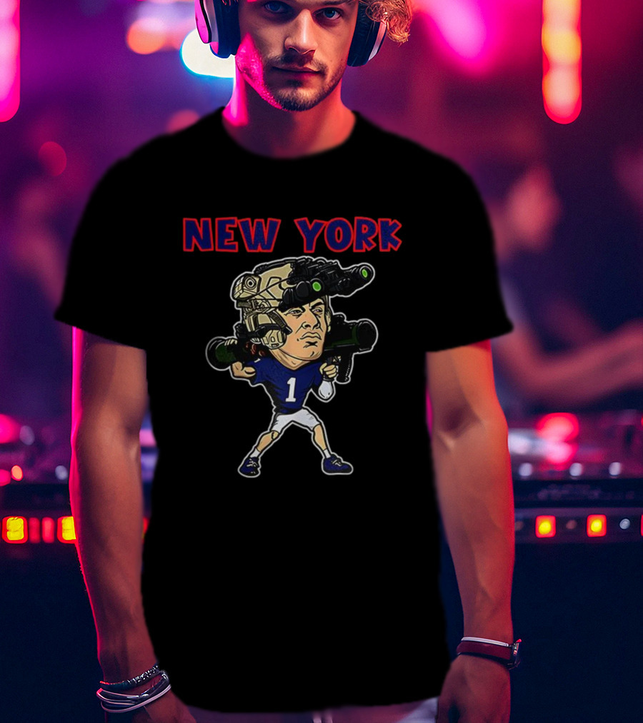 Jaxson Dart New York Giants Soldier Football Player T-Shirt