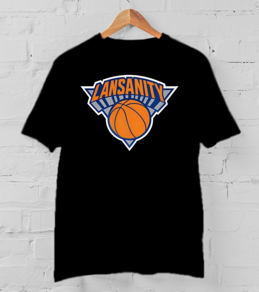 Lansanity New York Basketball Knicks Style Iconic Design T-Shirt
