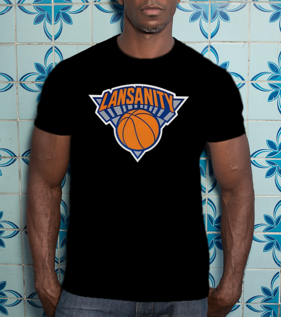 Lansanity New York Basketball Knicks Style Iconic Design T-Shirt