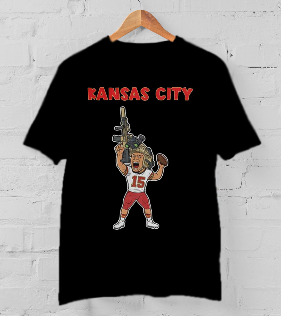 Patrick Mahomes Kansas City Chiefs Soldier Football T-Shirt