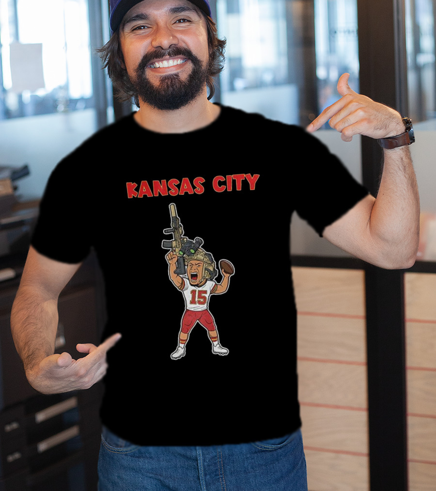 Patrick Mahomes Kansas City Chiefs Soldier Football T-Shirt