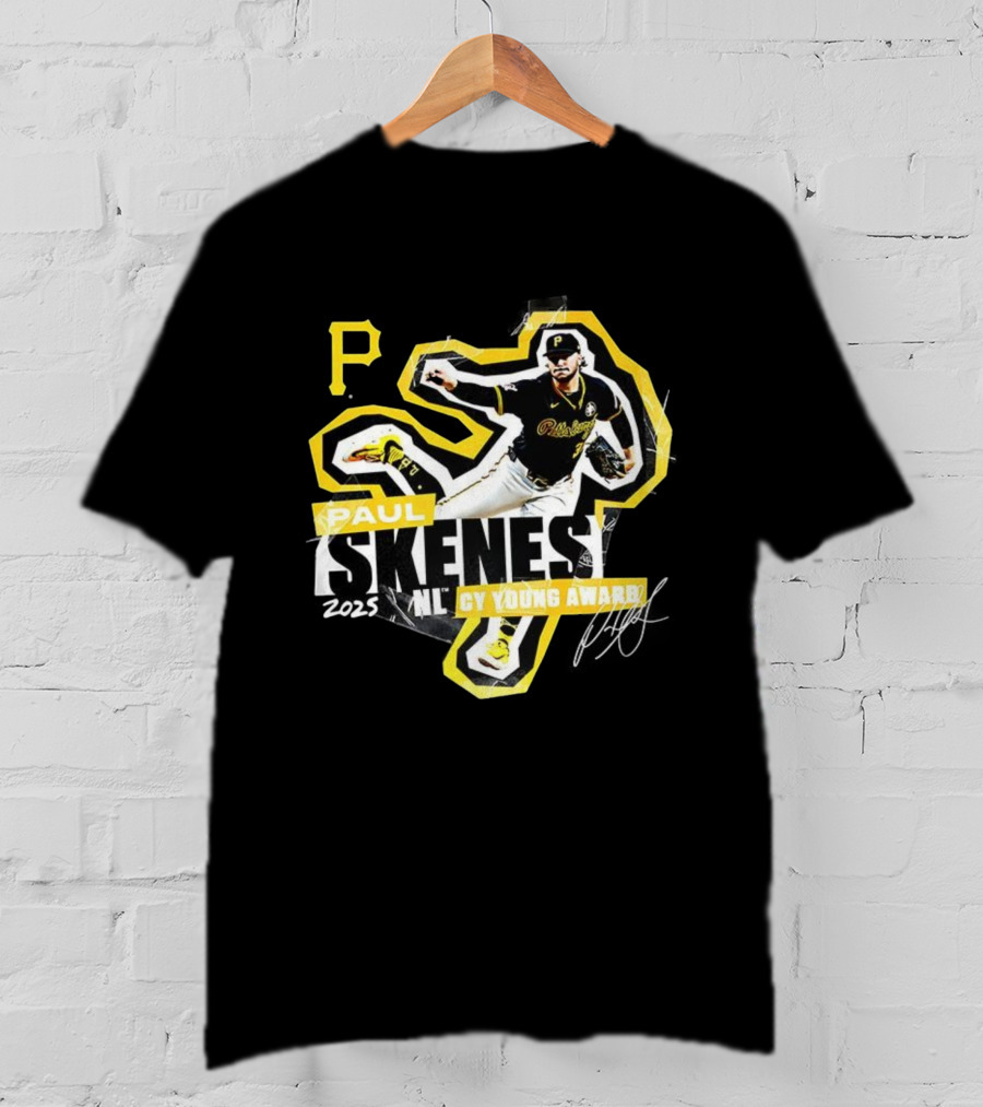 Paul Skenes Pittsburgh Pirates 2025 NL Cy Young Award T-Shirt