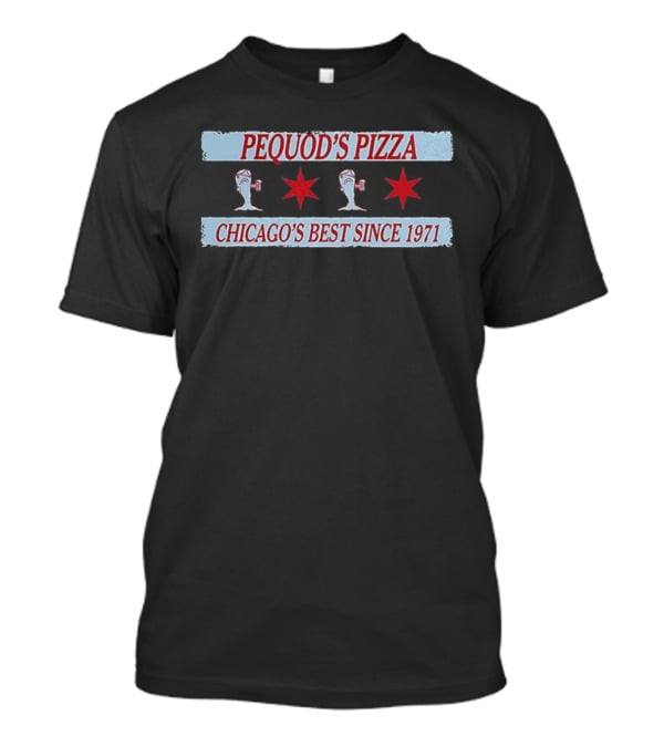Pequod’s Pizza Chicago’s Best Since 1971 Star And Fish Design T-Shirt