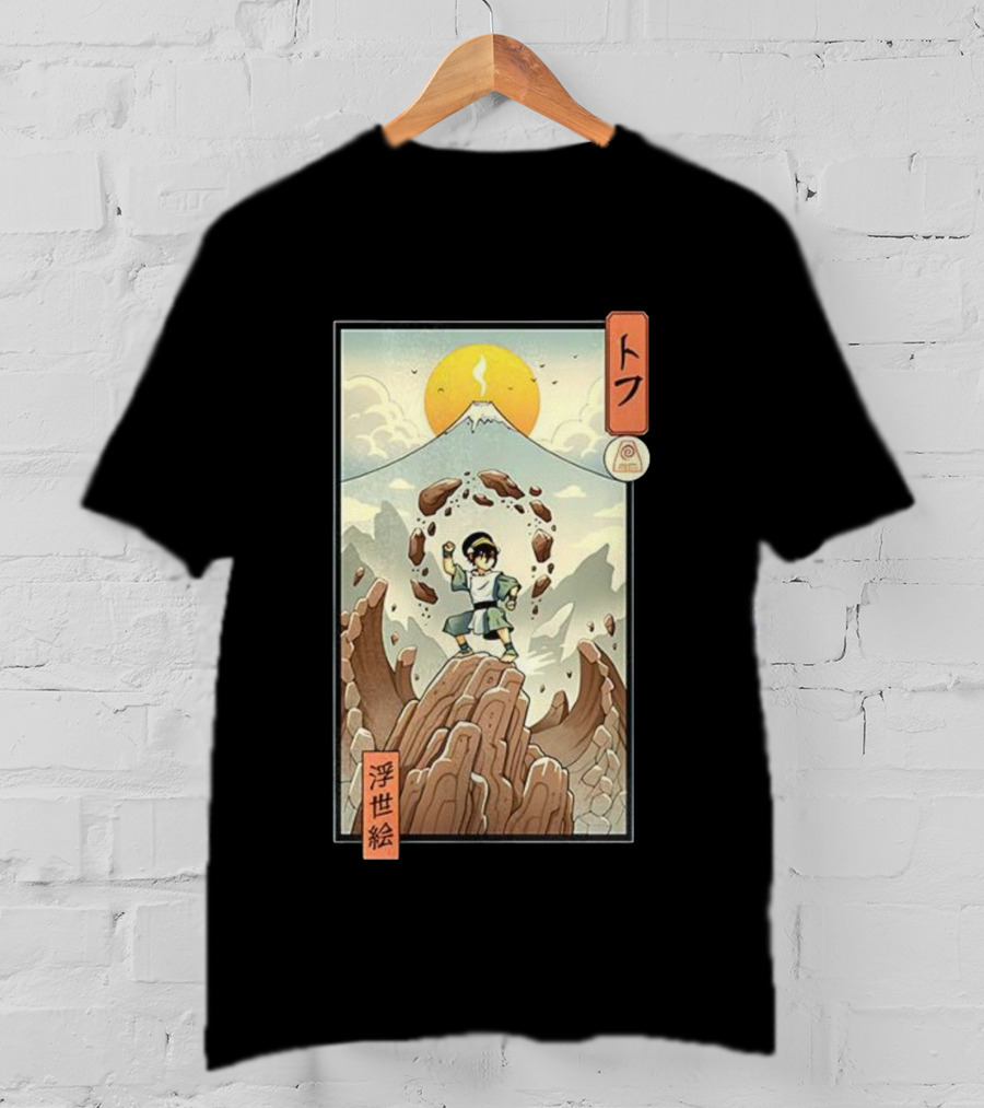 Toph Earth Nomad Ukiyo-e Japanese Style Avatar The Last Airbender T-Shirt