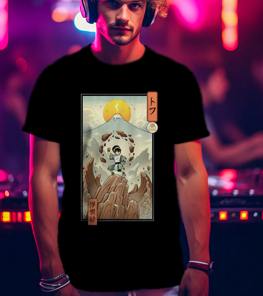 Toph Earth Nomad Ukiyo-e Japanese Style Avatar The Last Airbender T-Shirt