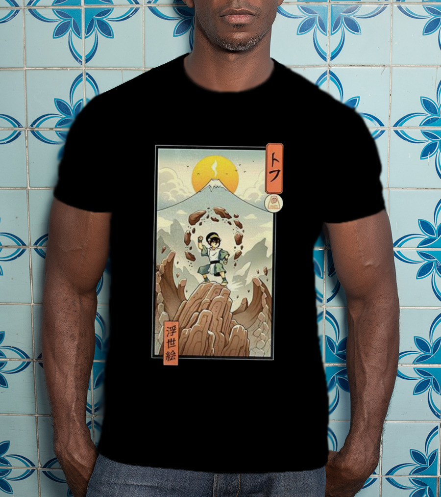 Toph Earth Nomad Ukiyo-e Japanese Style Avatar The Last Airbender T-Shirt