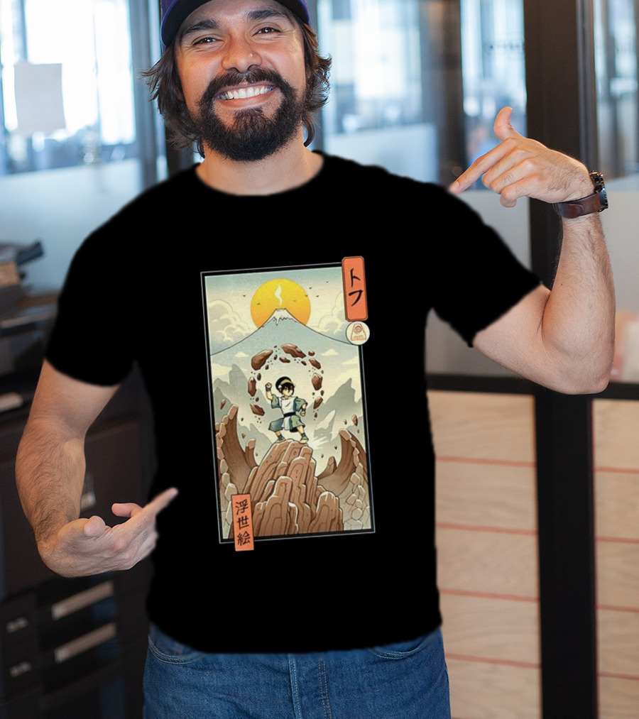 Toph Earth Nomad Ukiyo-e Japanese Style Avatar The Last Airbender T-Shirt
