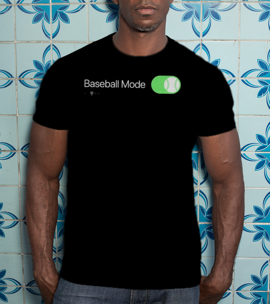 Baseball Mode Switch On With Ball Icon T-Shirt