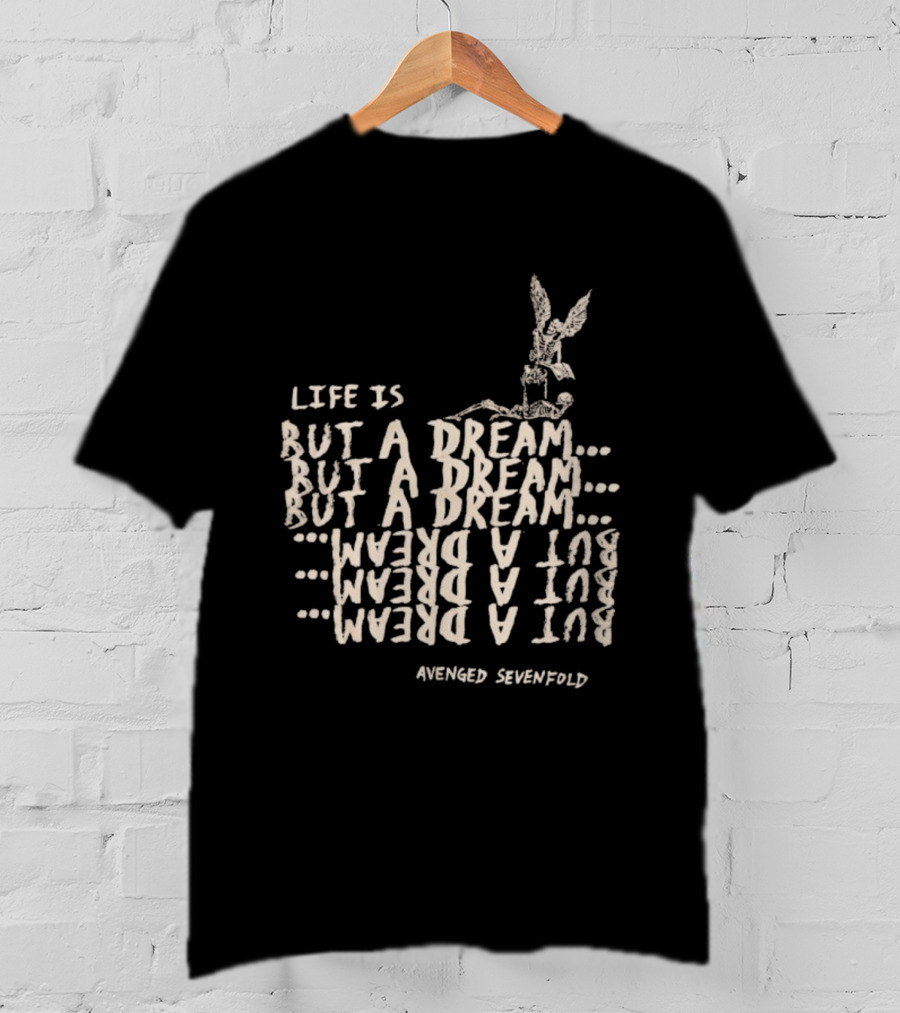 Avenged Sevenfold Life Is But A Dream Skeleton Reflection T-Shirt