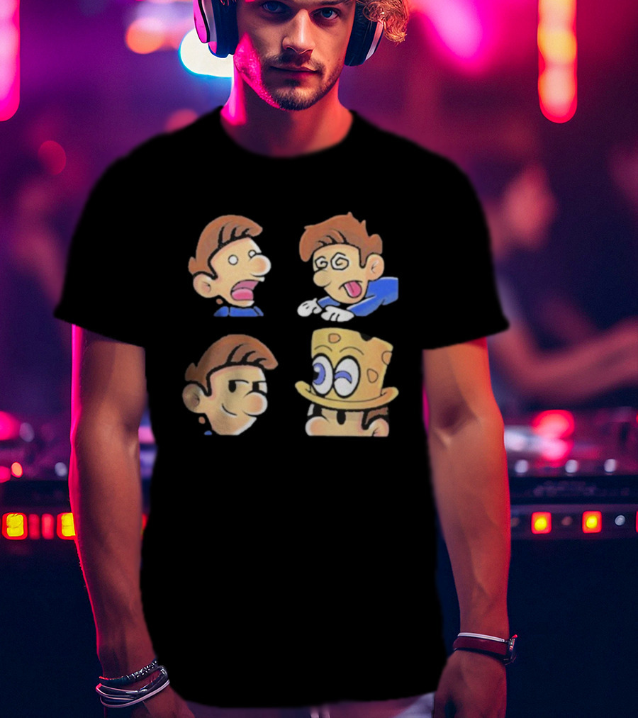 Dave The Many Faces Cartoon Expressions DGR Hat T-Shirt