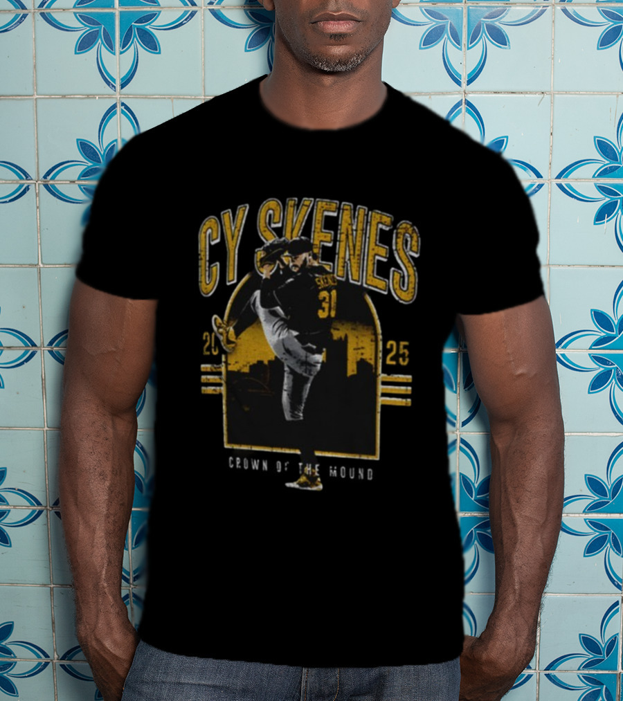 Cy Skenes 30 Pittsburgh Crown Of The Mound 2025 T-Shirt