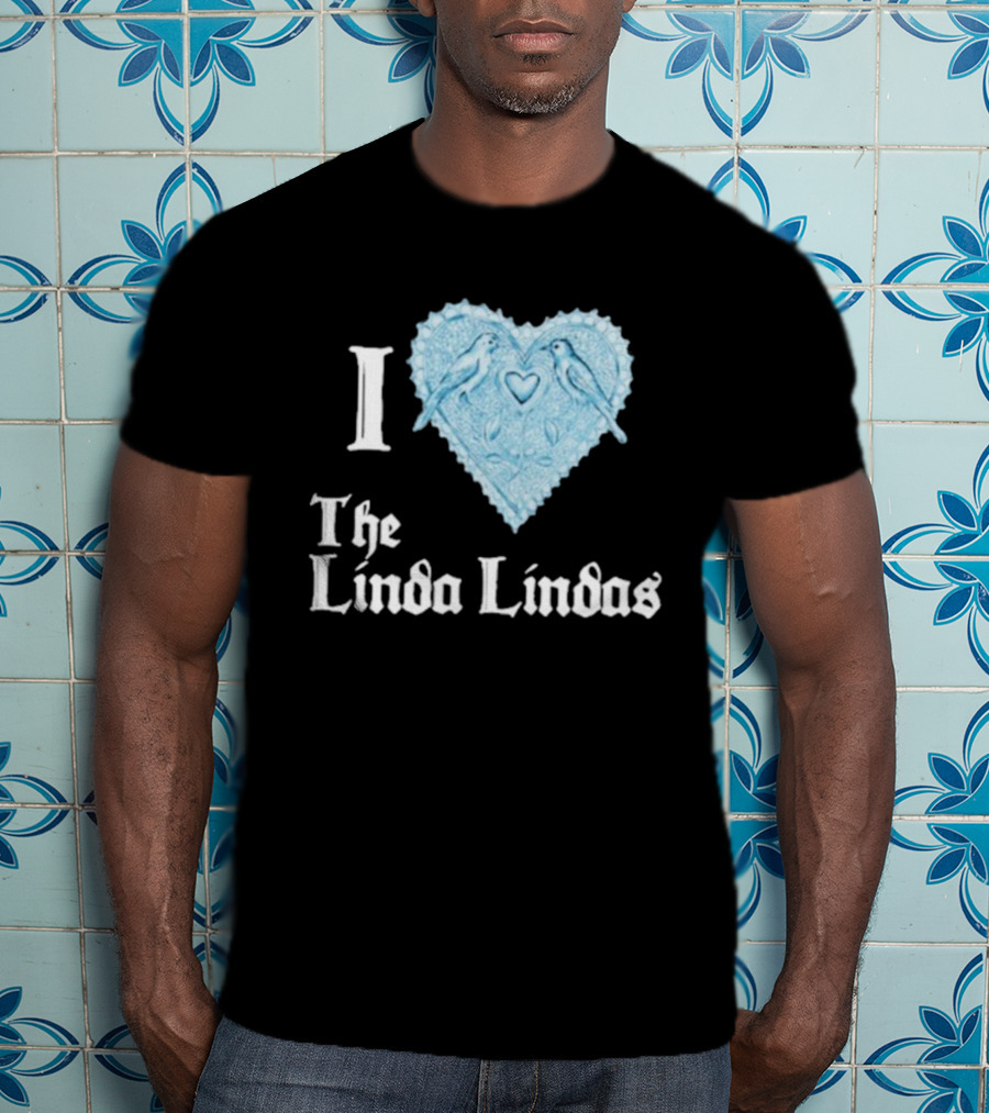 I Love The Linda Lindas Heart With Birds T-Shirt