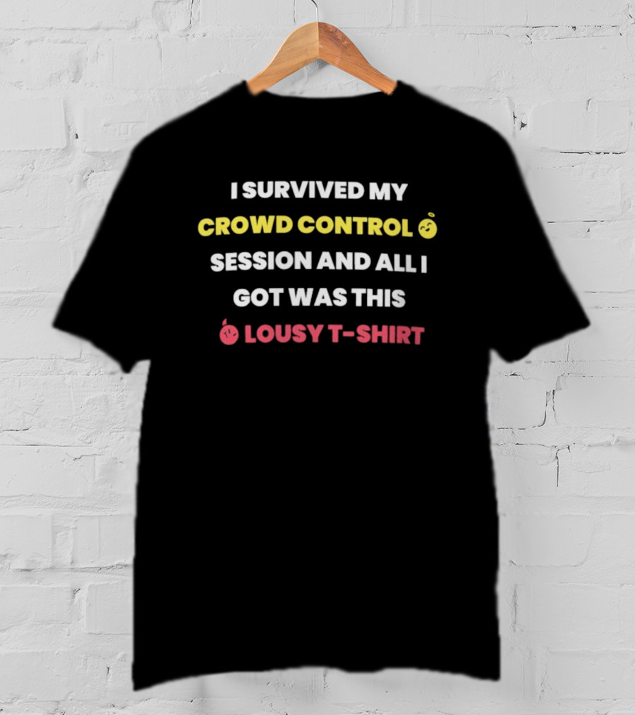 I Survived My Crowd Control Session And All I Got Was This Lousy T-Shirt