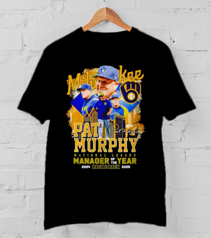 Milwaukee Brewers Pat Murphy Manager Of The Year 2025 T-Shirt