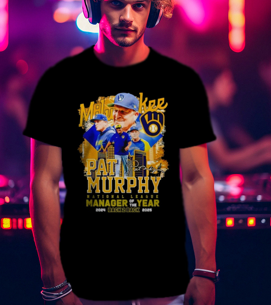 Milwaukee Brewers Pat Murphy Manager Of The Year 2025 T-Shirt