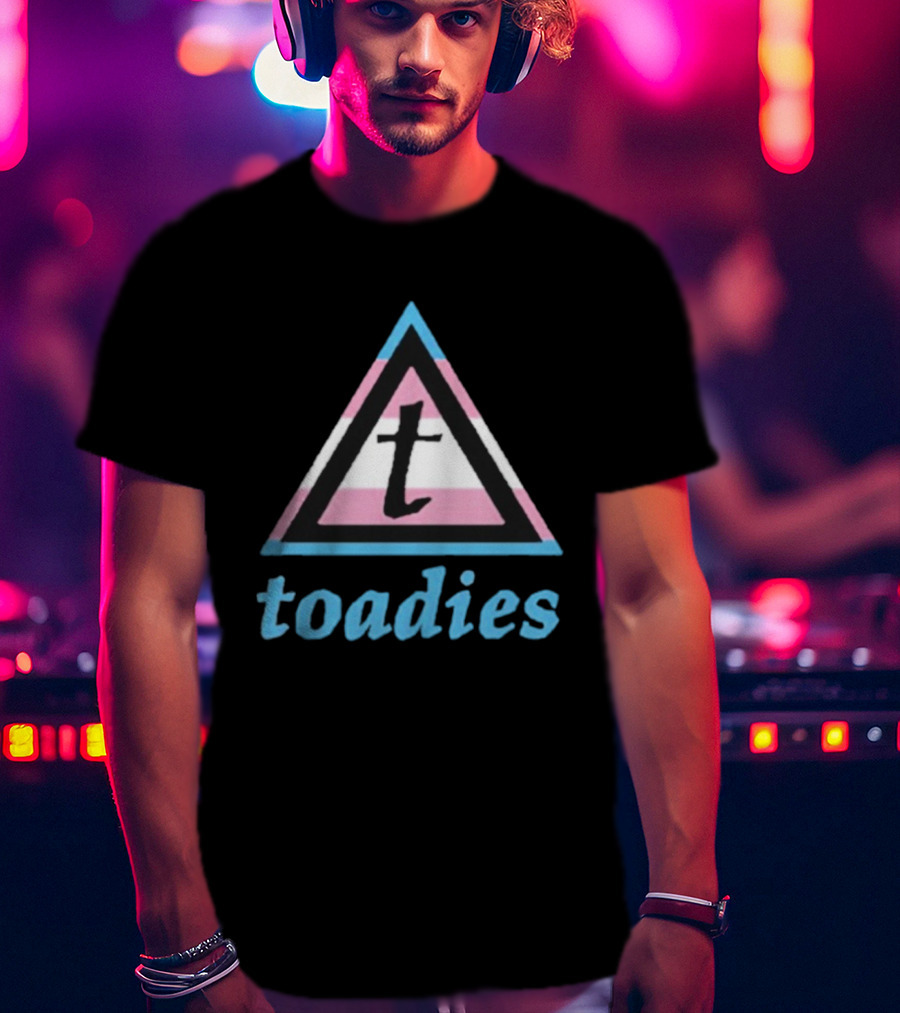 Toadies Trans Flag Triangle Pattern T-Shirt