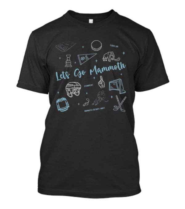 Utah Mammoth Hockey Lets Go Mammoth NHL Tusks Up Stampede Icons T-Shirt