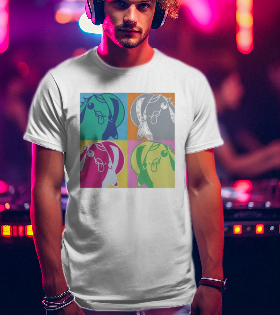 Bird650 Derp Colorful Pop Art Quad T-Shirt