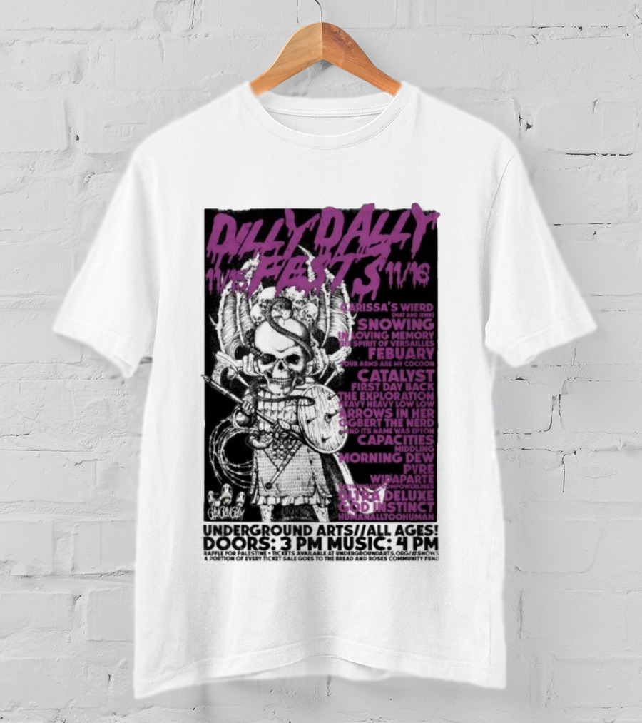Dilly Dally Fest 2025 Philadelphia Featuring Carissa's Wierd Snõõwing And More T-Shirt