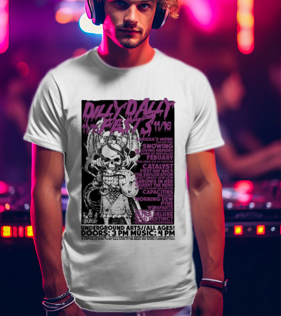 Dilly Dally Fest 2025 Philadelphia Featuring Carissa's Wierd Snõõwing And More T-Shirt