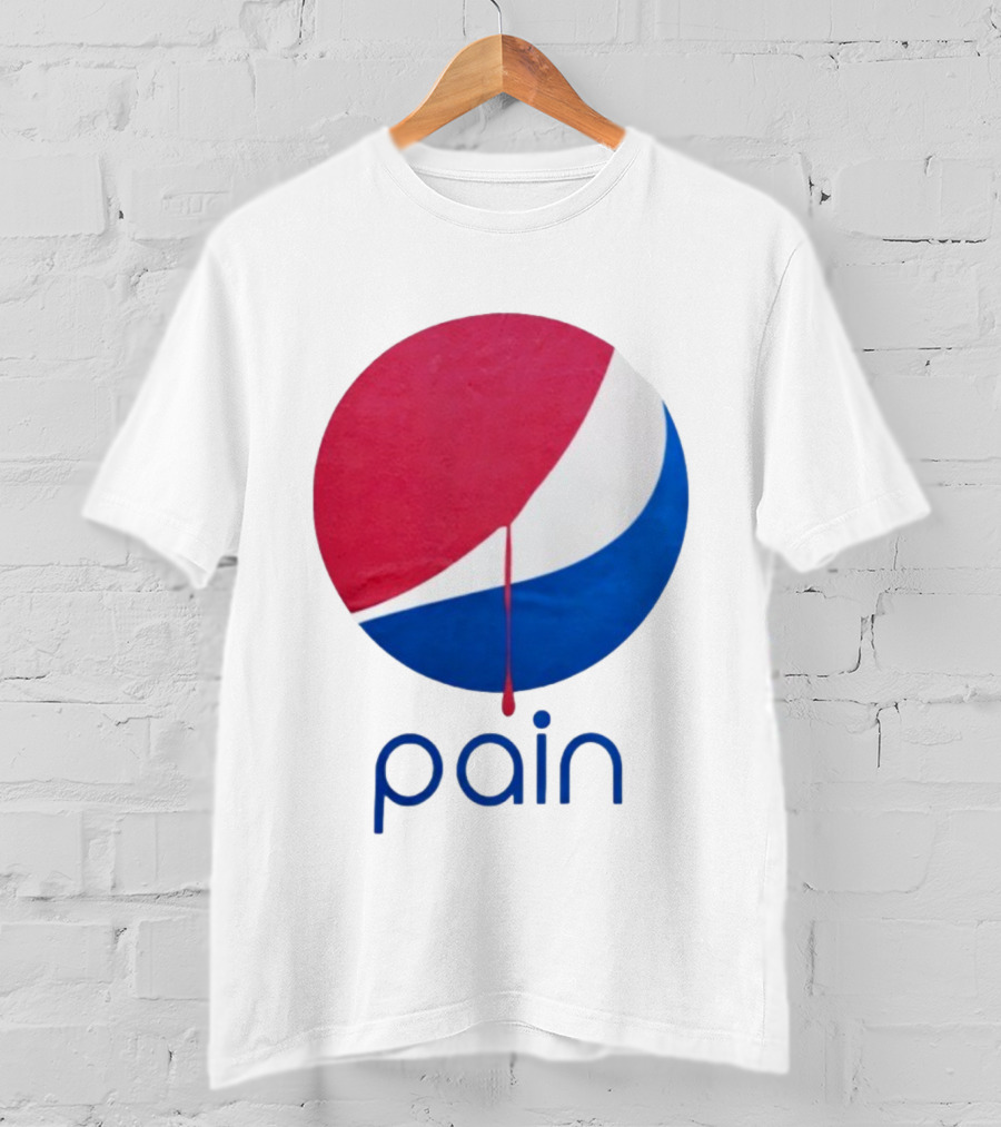 Pain Pepsi Dripping Circle Parody T-Shirt