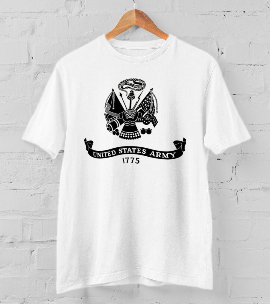 United States Army 250th Anniversary 1775 Emblem Celebration T-Shirt